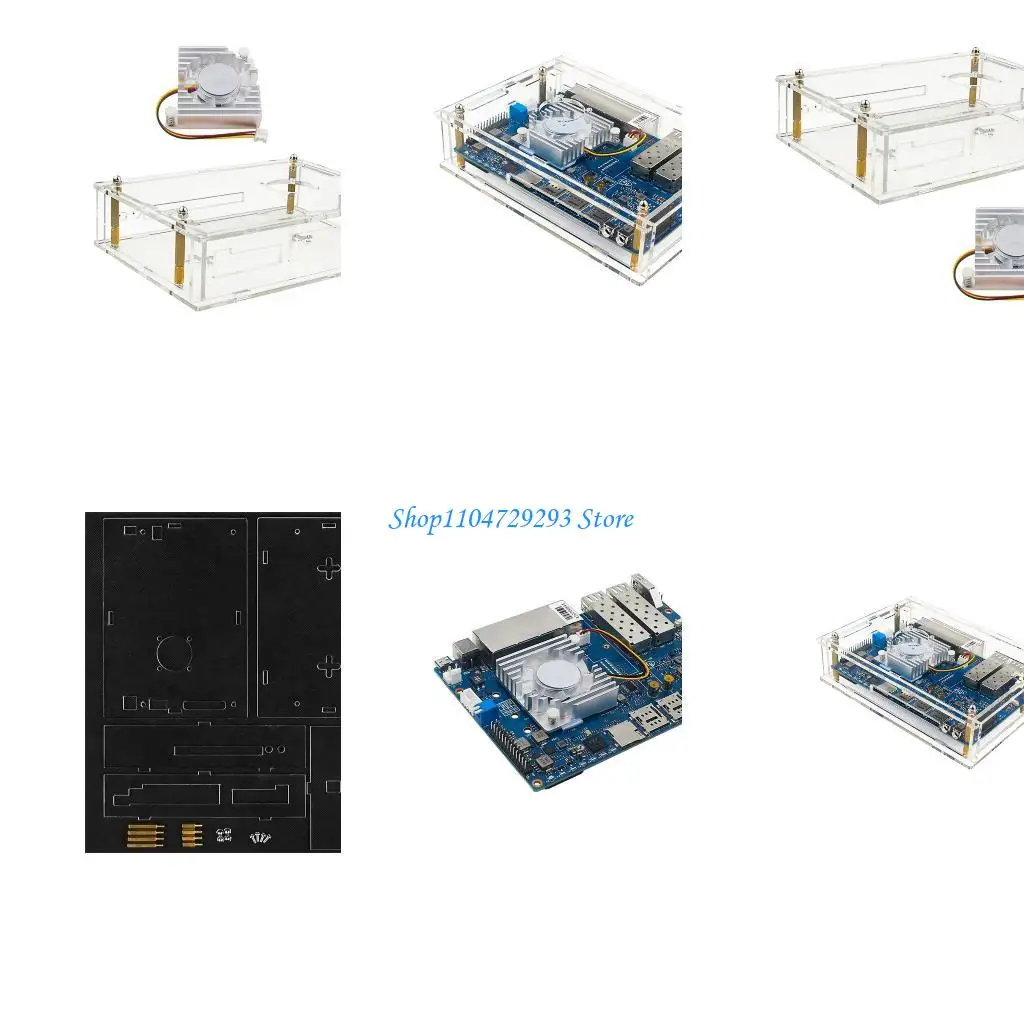 

Y2GD Transparent Acrylic Box Acrylic Shell for Banana PiR4 Developed Board Shell