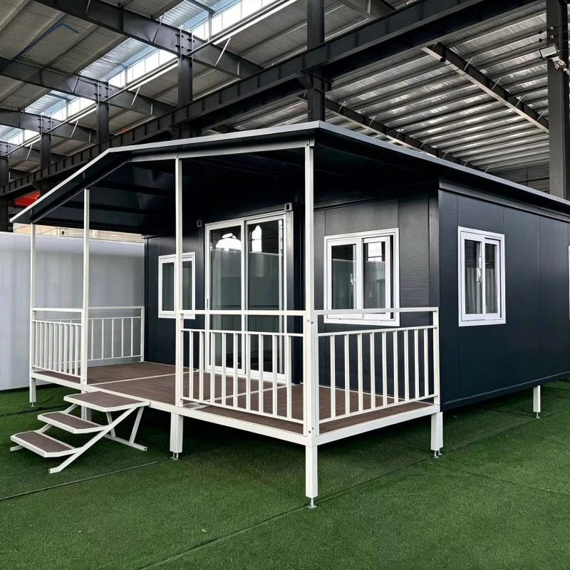 Casa Contenedor Moderna Prefabricada de Lujo, 1 Recámara, 1 Baño, Modular, para Jardín, Eficiente Energéticamente, Elegante, Plegable y Expandible