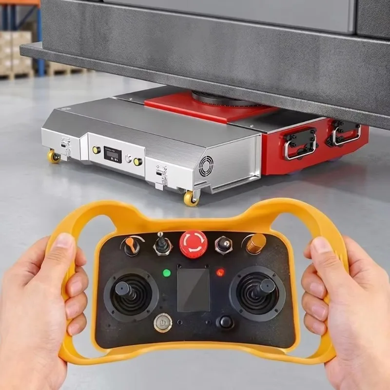 

Remote Control Electric Tank Mover 360 Degree Steering 20Ton Heavy Equipment Trolley Transfer Roller Skates