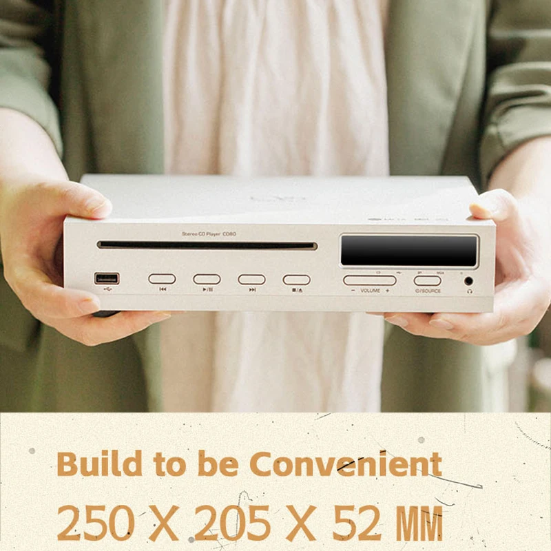 SHANLING CD80 MQA CD 플레이어, ES9219MQ DAC 칩, 고해상도 오디오, 필립스 CD 드라이브, 블루투스 입력, 산요 HD860 레이저