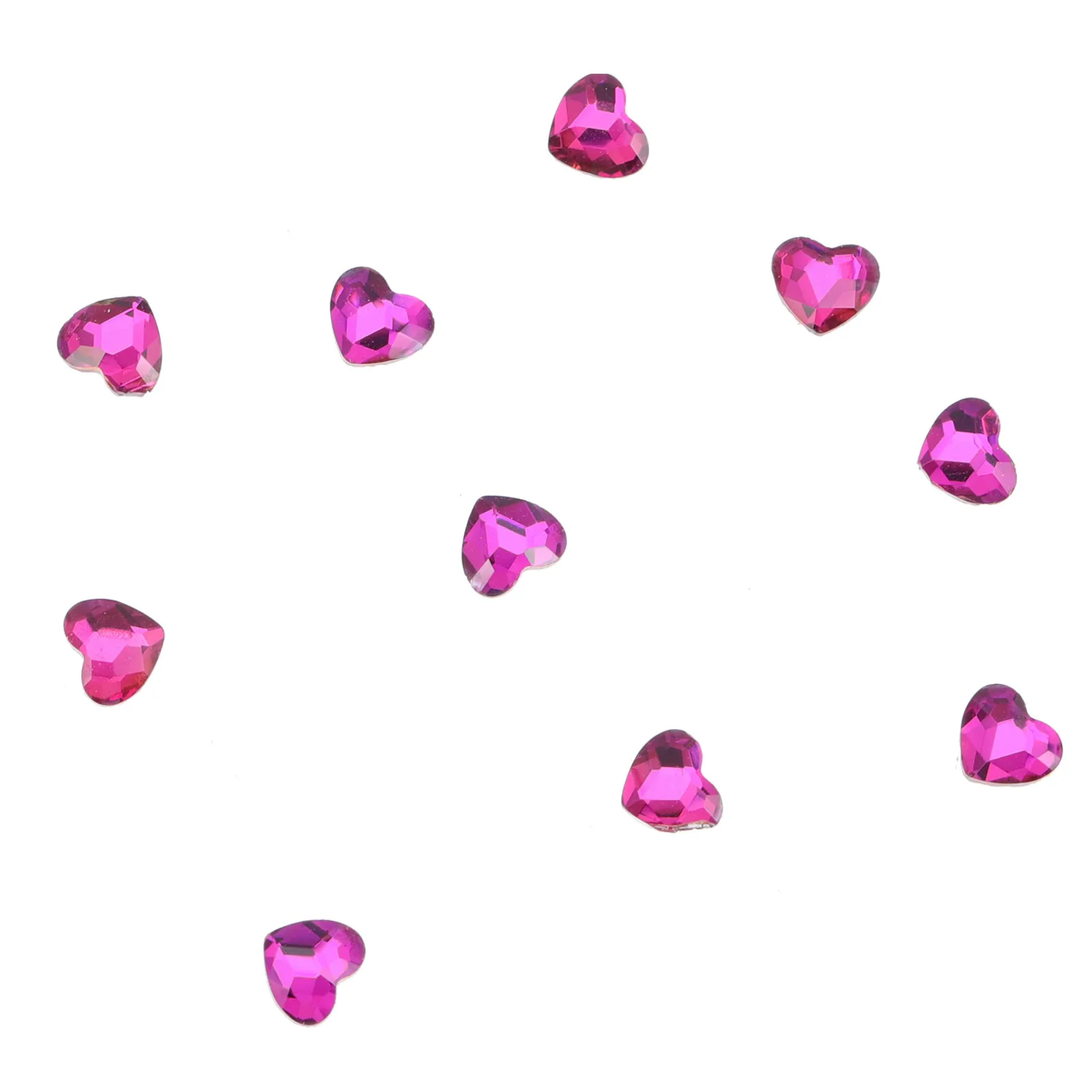 Heart Tooth Gems 10Pcs Shiny Crystal Rhinestones Dental Jewelry DIY Teeth Decoration Kit