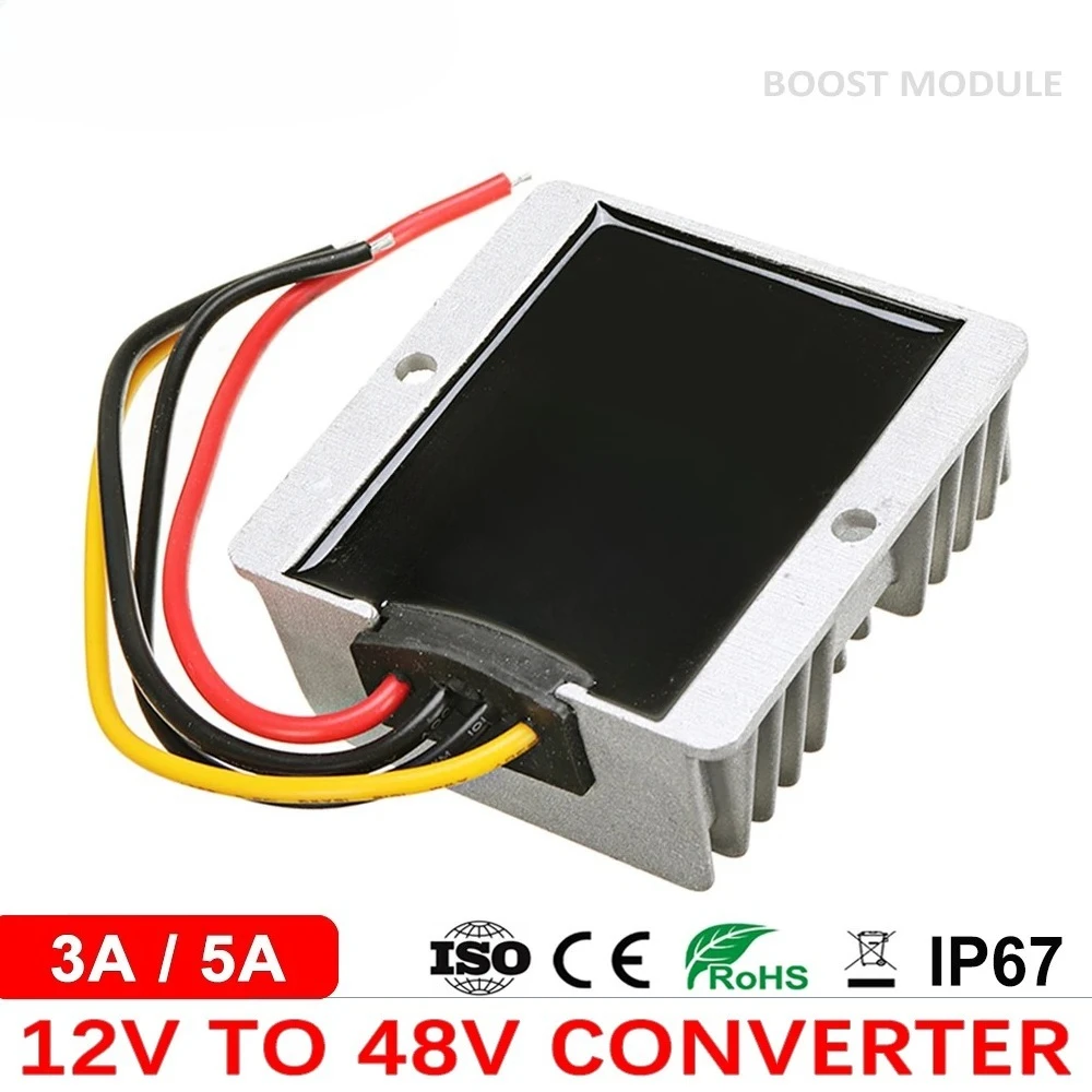 

Boost Module 12V to 48V 3A 5A Reliable Step Up DC DC Converter 12 Volt to 48 Volt Boost DC-DC Voltage Regulator CE RoHS
