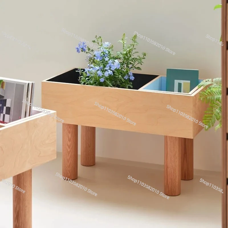 Birch Wood Tiered Plant Stand, Nordic Floor Shelf for Indoor Greenery, Flower Display, Balcony Decor