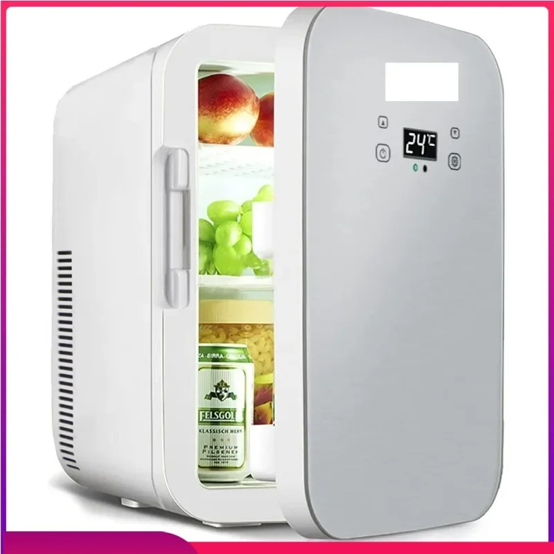 Mini Fridge 25L Dual-Core Compact Refrigerator For Car Portable AC/DC Small Cooler And Warmer With Digital Temperature Control