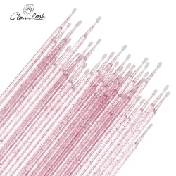 GLAMLASH 100Pcs Crystal Disposable Eyelash Brushes Swab Microbrushes Eyelash Extension Tools Individual Eyelashes Removing Tools
