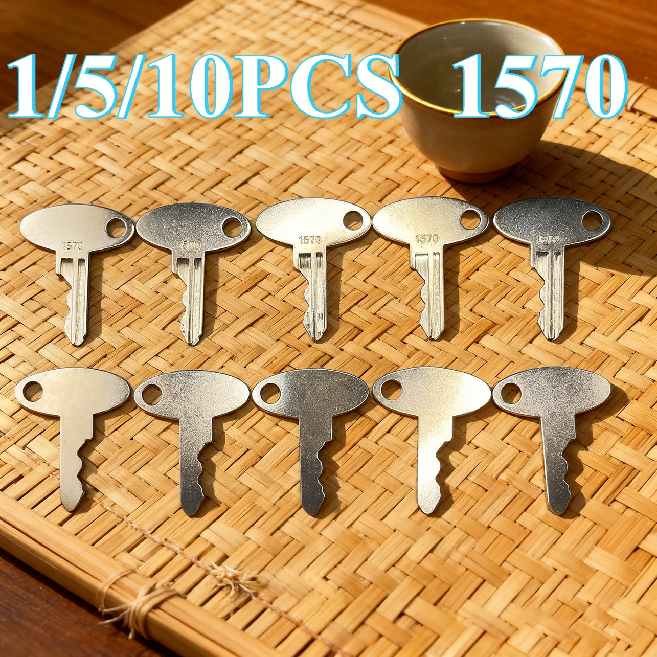 1/5/10PCS 1570 Ignition Keys For Ford New Holland Shibaura Terramite Yushin Tractor Equipment