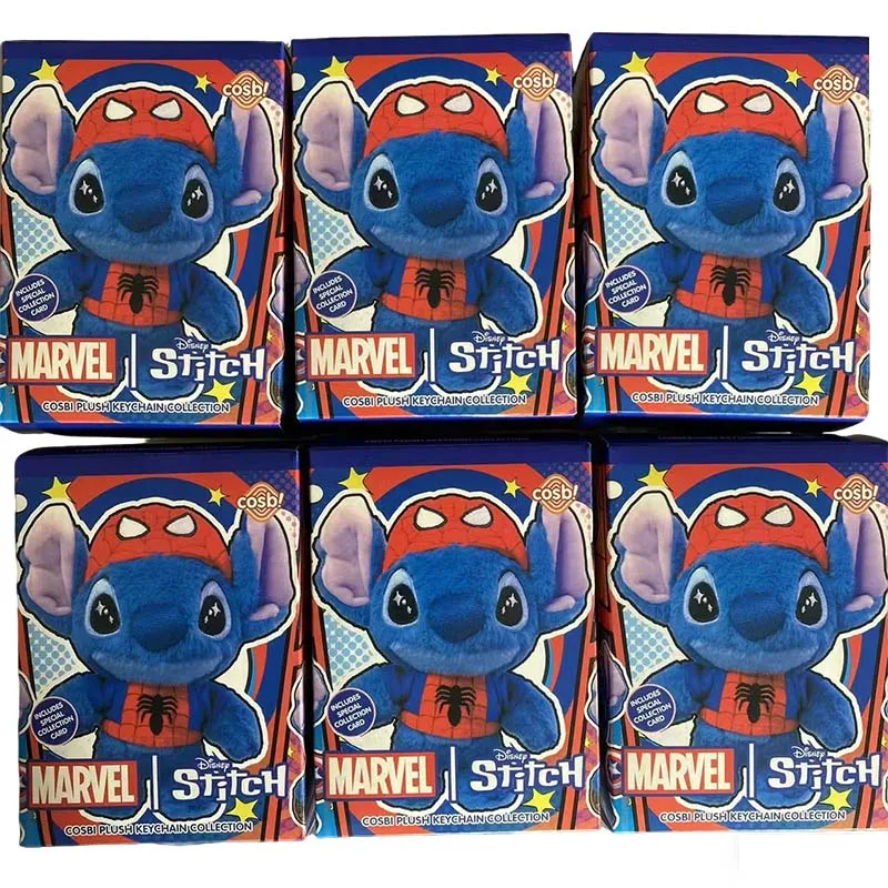

New Hot Toys Marvel Stitch Cosbi Blind Box Mystery Surprise Cute Action Figure with Pendant Birthday Gift