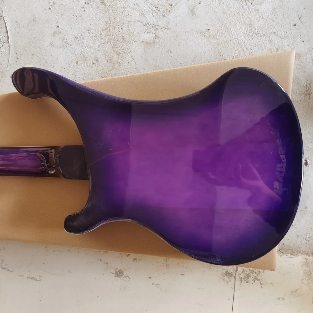 High quality Rickenbacker 4003 bass electric guitar, purple guitar body, 4-string bass guitar