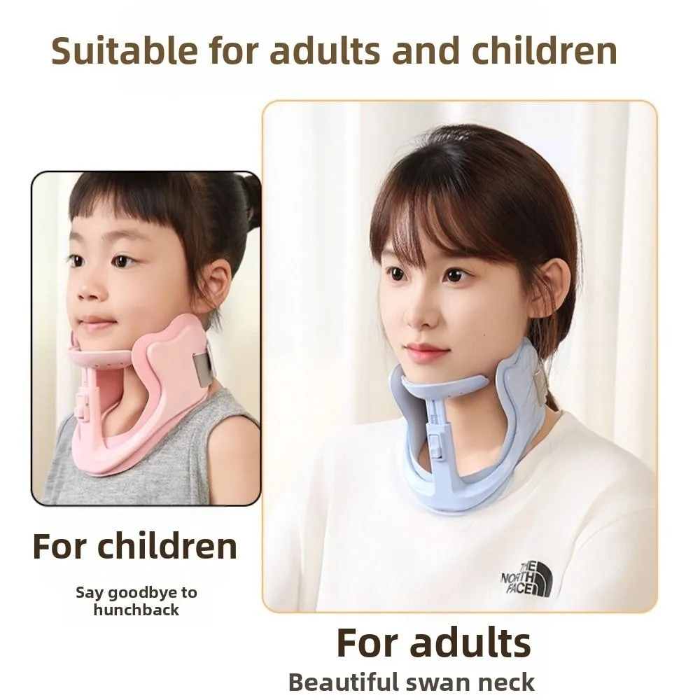 

Шейный бандаж с защитой от головы на 360° ° Поддержка Регулируемый корректор осанки Легкий удобный шейный воротник Шея вперед наклона