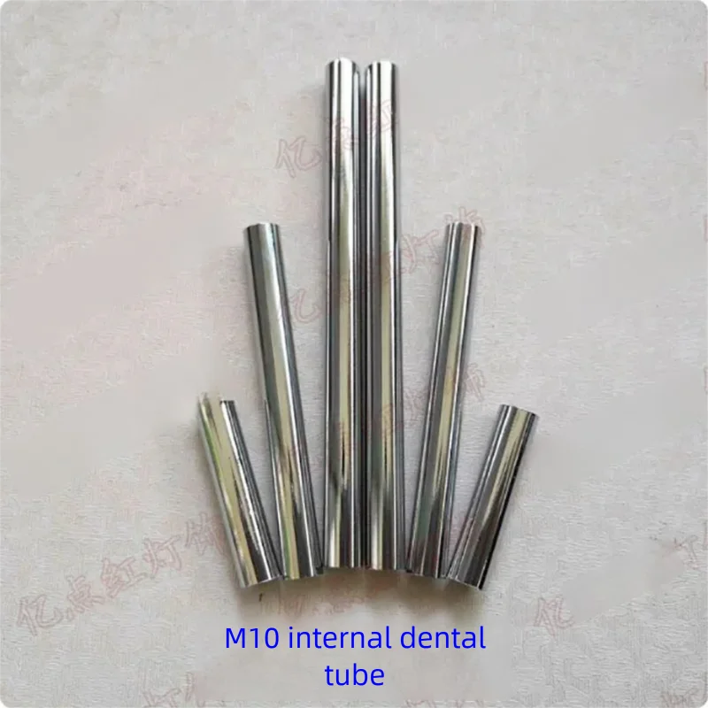 M10 Internal Threaded Tube Plated Iron Bar Hollow Screw Rod Connecting Rod Connecting Pipe Adapter for DIY Floor Lamps Desk Lamp