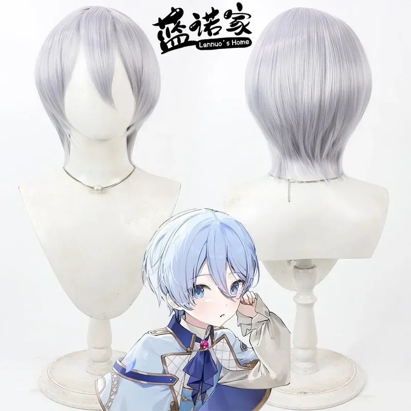 

Парик для косплея по аниме-игре Project Sekai Yoisaki Kanade, короткий, светло-голубой, термостойкий, из синтетических волос, для Хэллоуина