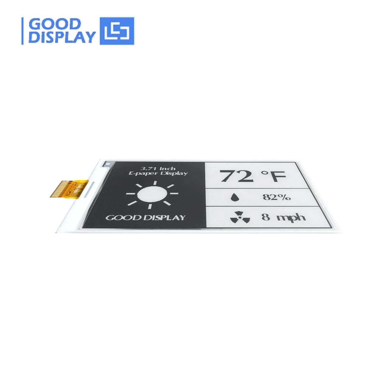 3.7 Inch E-Paper Display Black And White 4 Grayscale E-Ink Screen Module, GDEY037T03