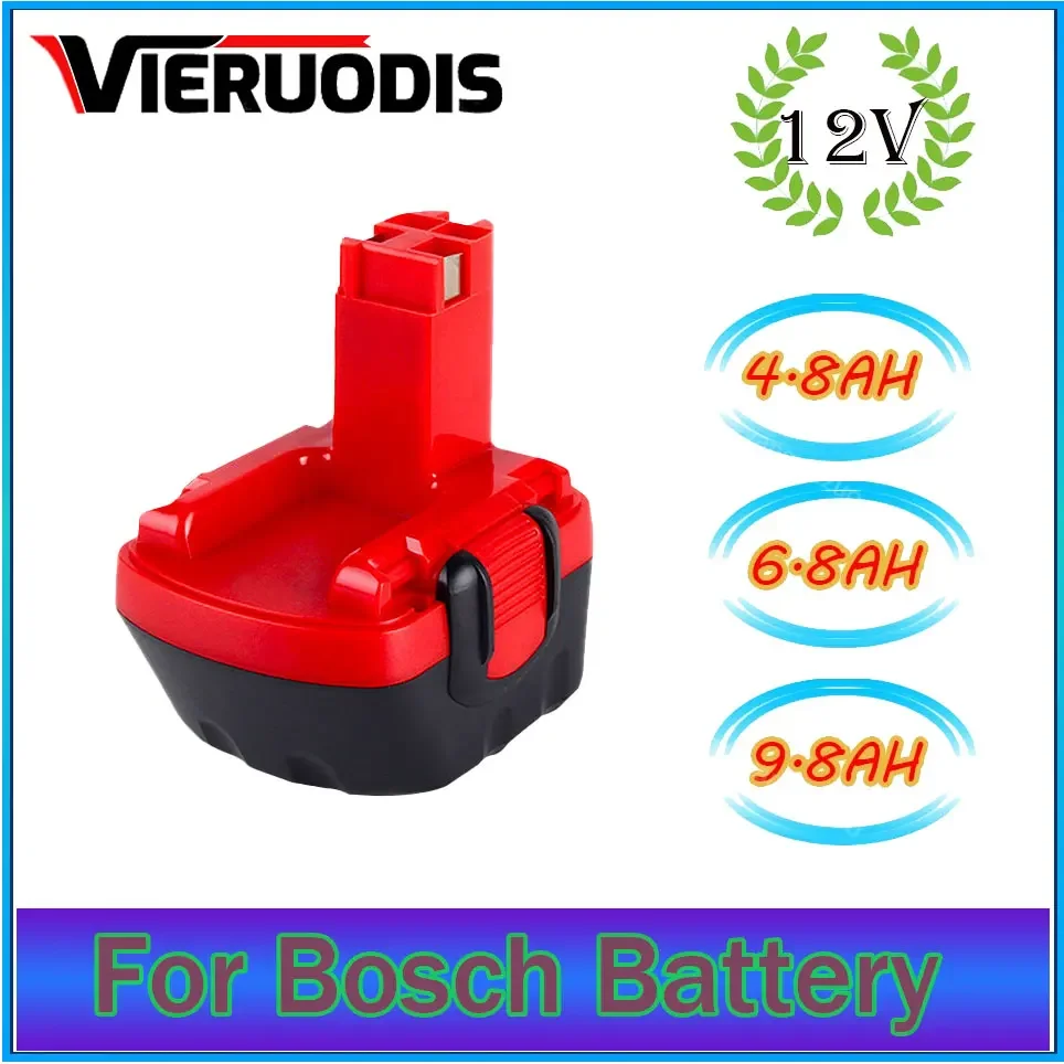 

For Bosch 12V Rechargeable Ni-MH Power Tool Battery 4.8AH 6.8AH 9.8AH BAT043 D70745 PSR12 GSB12 GSR12 BAT038 BAT045 BAT040