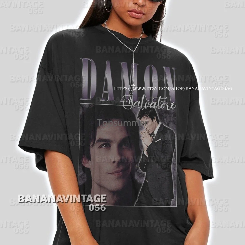 Damon Salvatore Shirt Klaus Tee Salvatore Tshirt Film Vampier Dagboeken Niklaus Mikaelson Sweatshirt Stefan