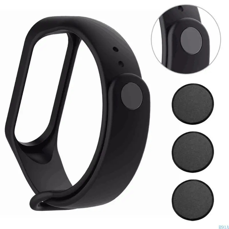 R91a для Mi Band 5 4 3 2 Miband 5 Кнопки шрифта на ремешках Silicone Braster