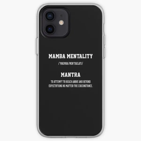 Mamba Mentality Motivational Quote Gif  Phone Case Customizable for iPhone 6 6S 7 8 Plus X XS XR Max 11 12 13 14 Pro Max Mini