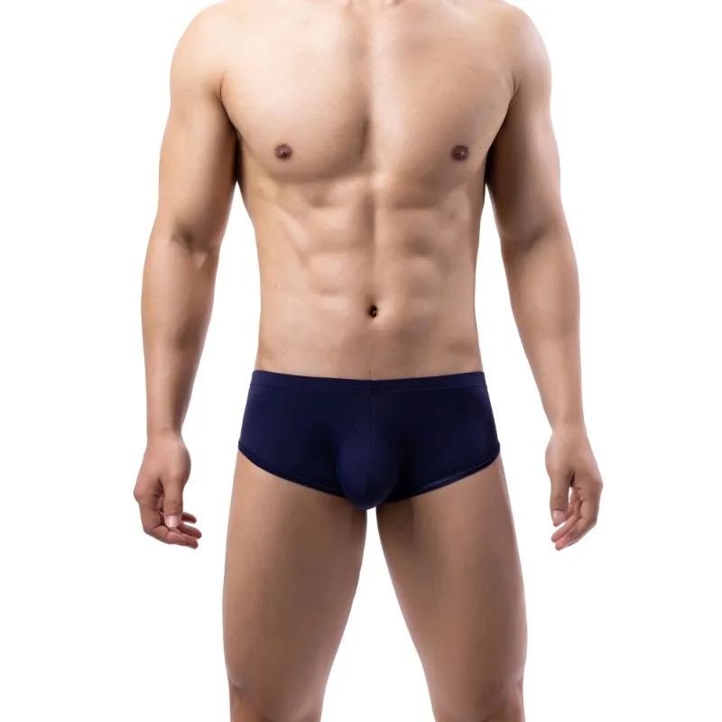 Sexy Mens Open Butt Underwear Boxers Shorts U-Pouch Solid Male Panties Cuecas Calzoncillos Hombre Underpants Comfy Boxershorts