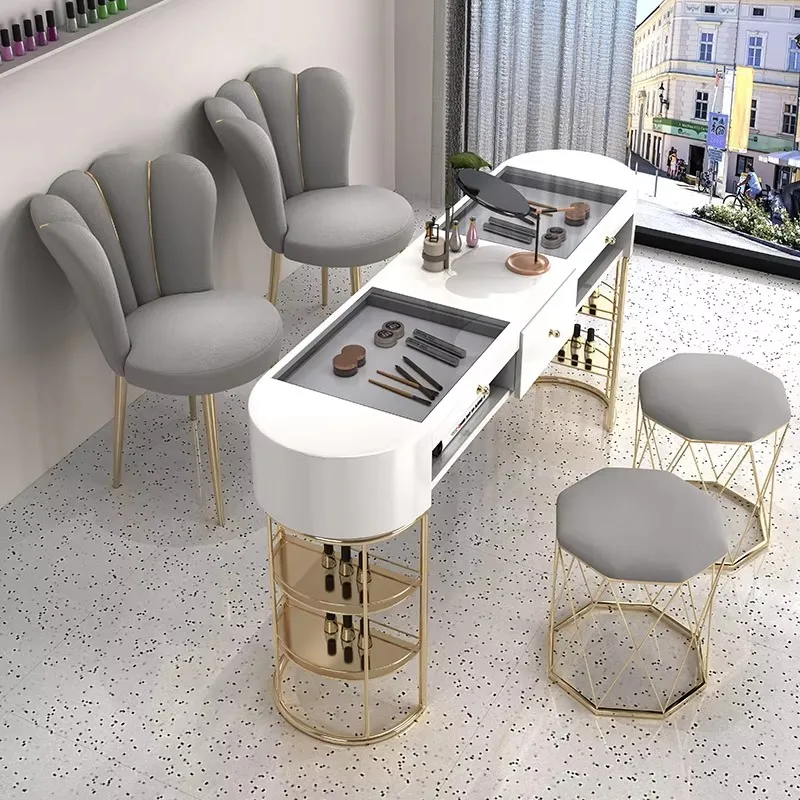 Nail Accsesories Tables Professional Manicure Luxury Table Mesa Designer Modern Salon Furniture Mesa Manicure Speciality Desk