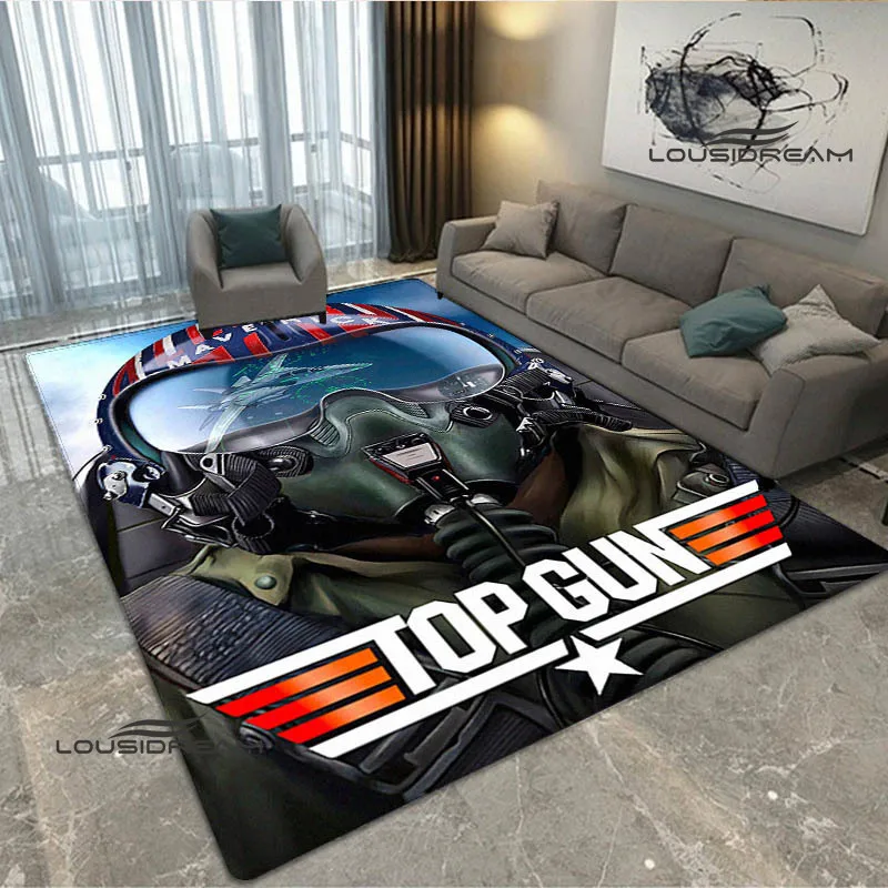 Classic Movie TOP GUN Poster Printing Carpet Anti -slip Carpet Personalized Yoga Cushion Photography Prop Birthday Gift