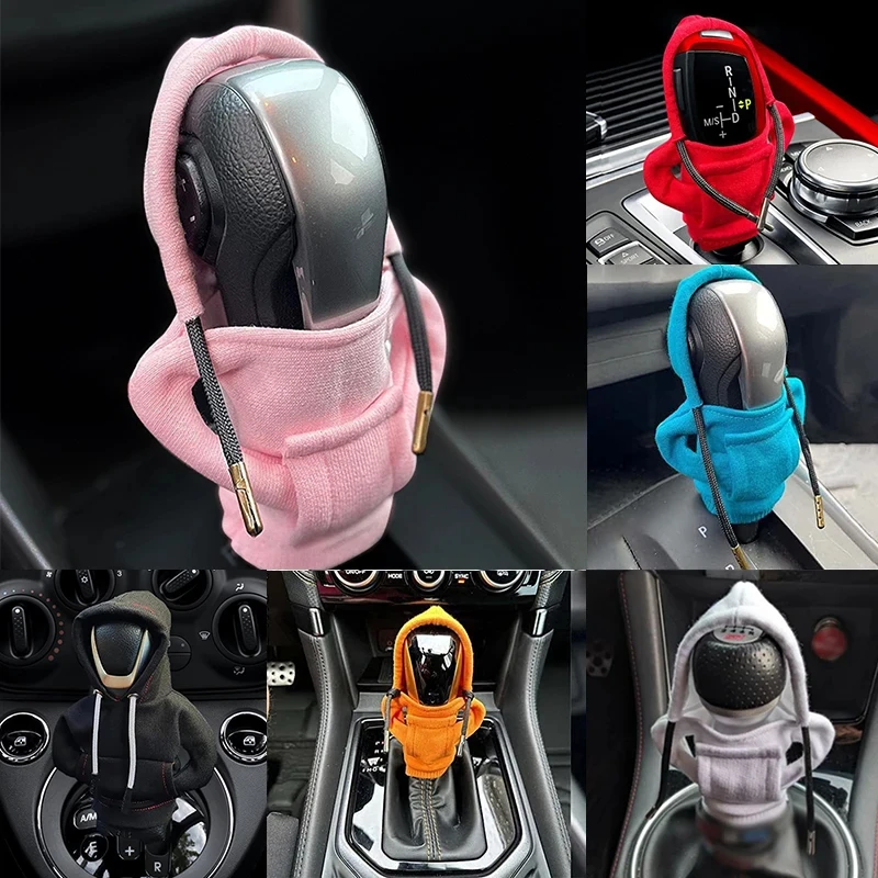 Hoodie For Volkswagen Passat B5 Touran Tiguan Phaeton Toureg Sharan Polo Car Gear Shift Lever Cover Sweatshirt Change Lever Cove