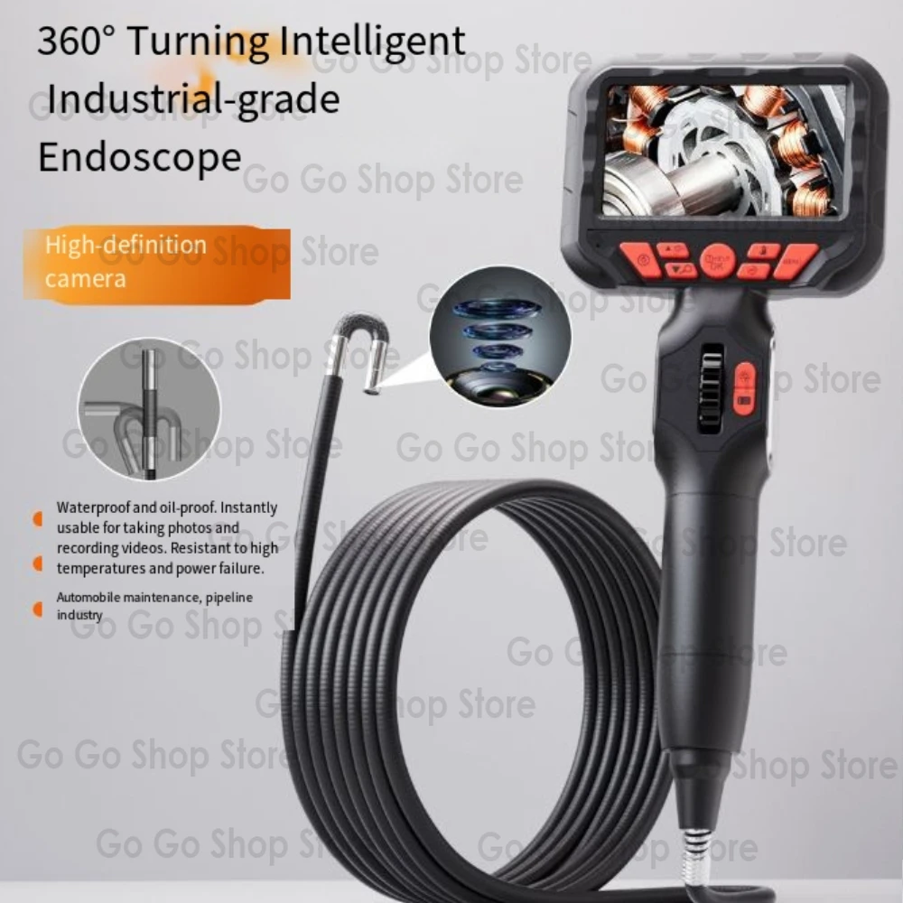 4.3 inch screen 360 ° steering endoscope high definition camera car repair engine industrial pipeline detector