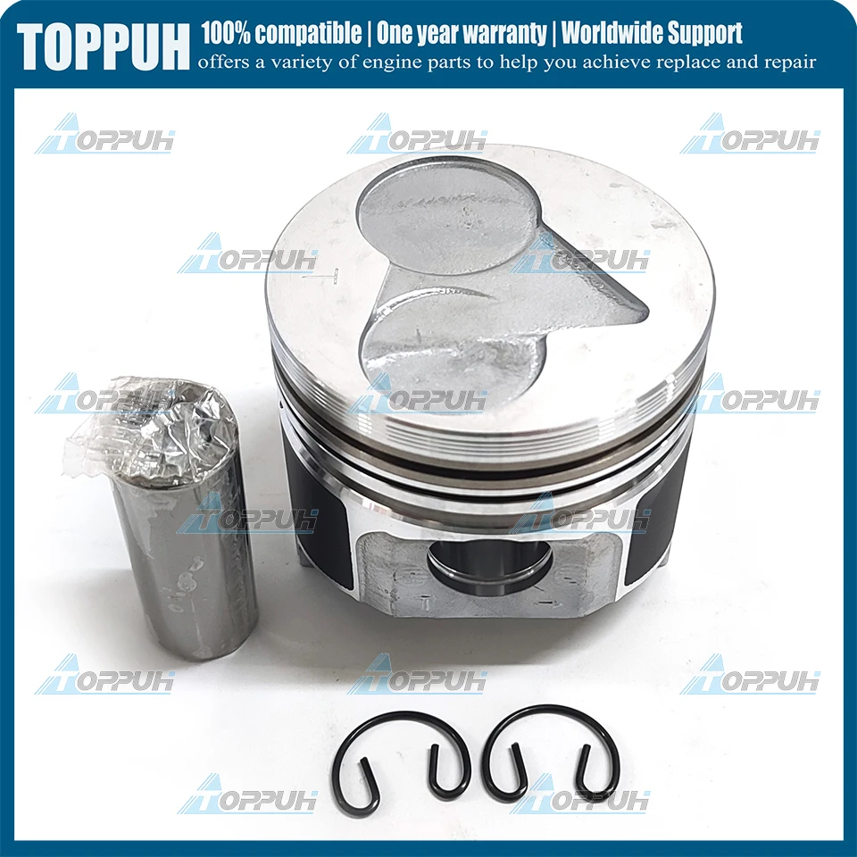 

V1505 Piston With Pin Lock + Clip 1-cylinder For Kubota STD 78mm