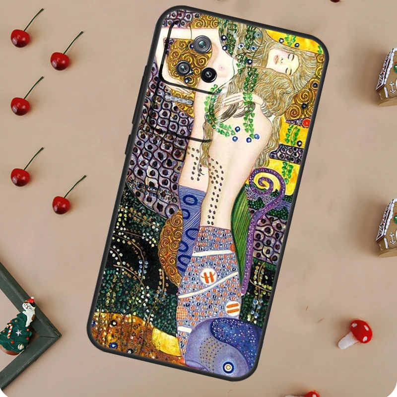 Gustav Klimt Art Case For POCO X6 Pro X3 X5 F5 M6 Pro F3 M5s Cover For Xiaomi 13T Pro 14 11T 12T 12 13 Lite