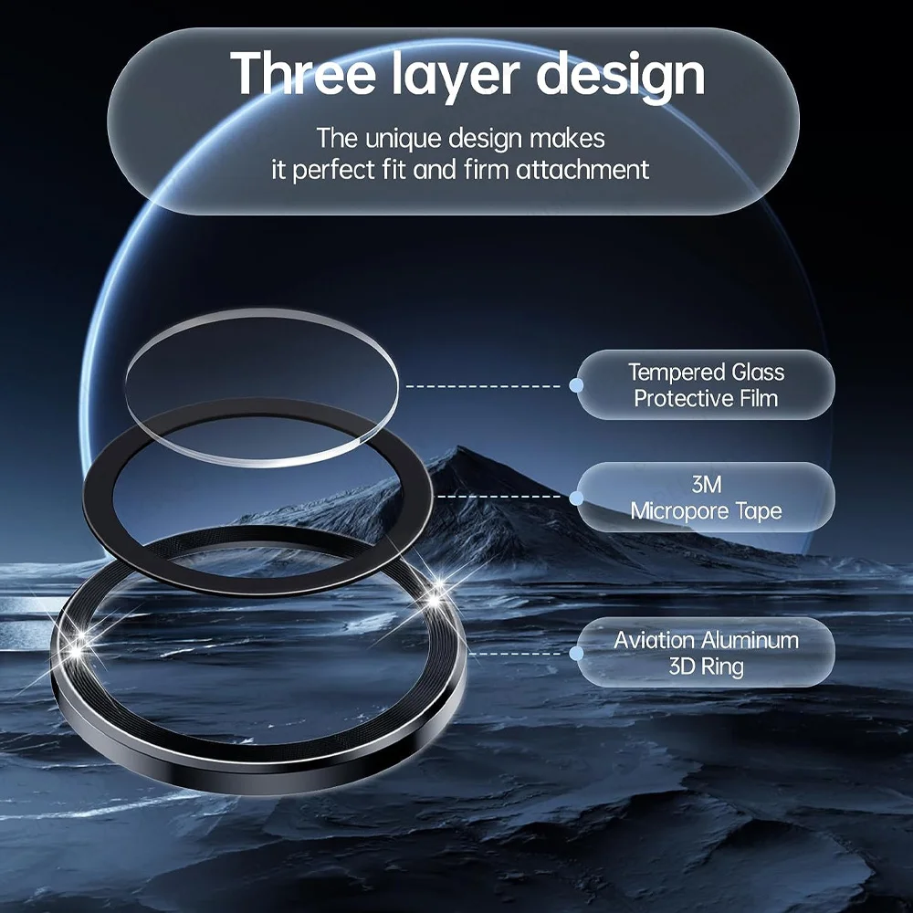 عدسة معدنية حلقة حامي الزجاج لسامسونج غالاكسي S25 الترا حماية عدسة الكاميرا ل Plus S25 + S25Ultra 5G فيلم الكاميرا