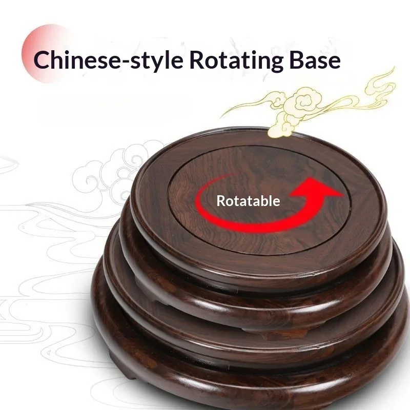 base-de-presentation-rotative-en-bois-massif-de-style-chinois-socle-en-ebene-pour-vase-violet-theiere-en-argile-et-decoration-interieure