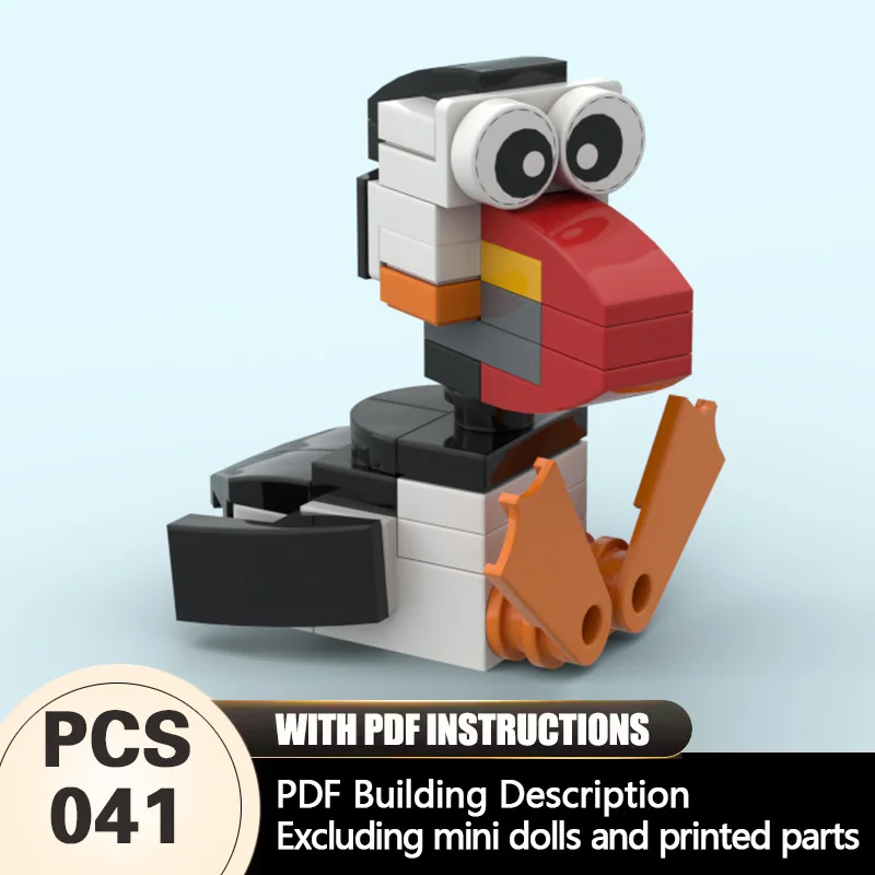 

Creators Animal Series Model MOC Building Bricks Funny Lovebirds Modular Technology Gifts Holiday Assemble Children Toys Suit