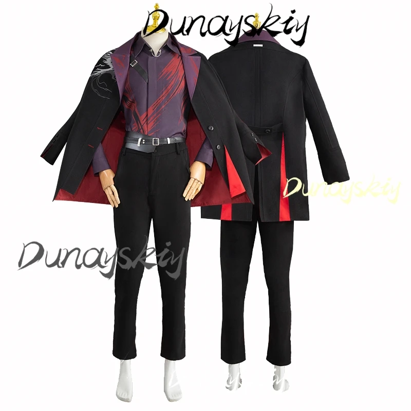 ﻿﻿Game Relentless Conqueror Love and Deepspace Sylus Cosplay Costume Wig Halloween Party Women Men Customized Uniform Suit