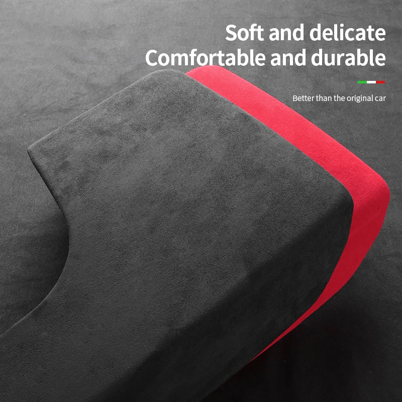 For  Porsche Panamera 17-22 Armrest Box Cover Cup Panel Sheath ShellSuede High-End Modification Interiors Accessories