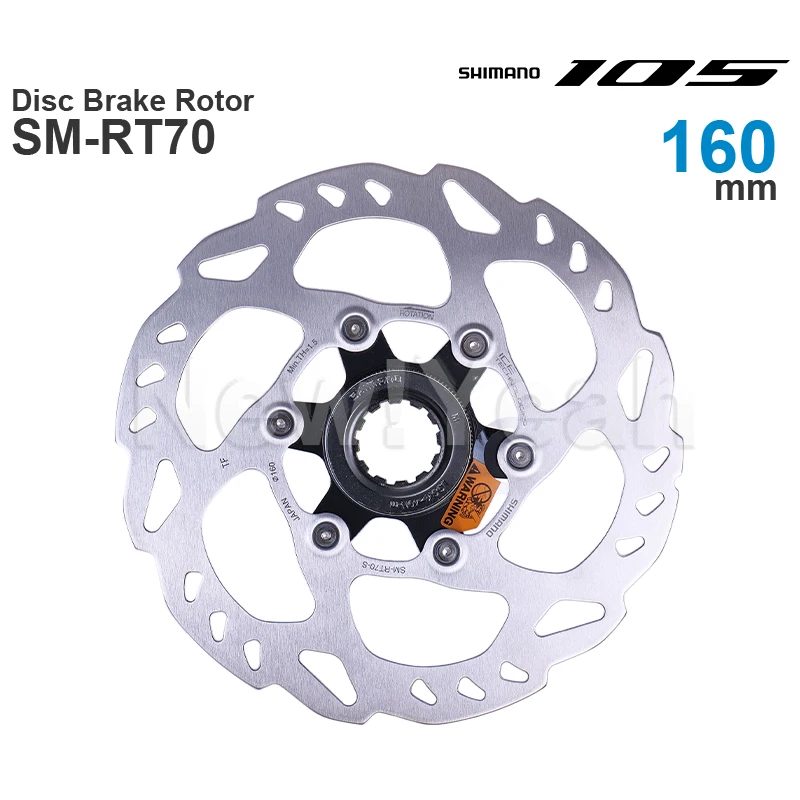 Shimano 105 SLX SM-RT70 CENTER LOCK Disc Brake Rotor 203/180/160/140 mm Genine part
