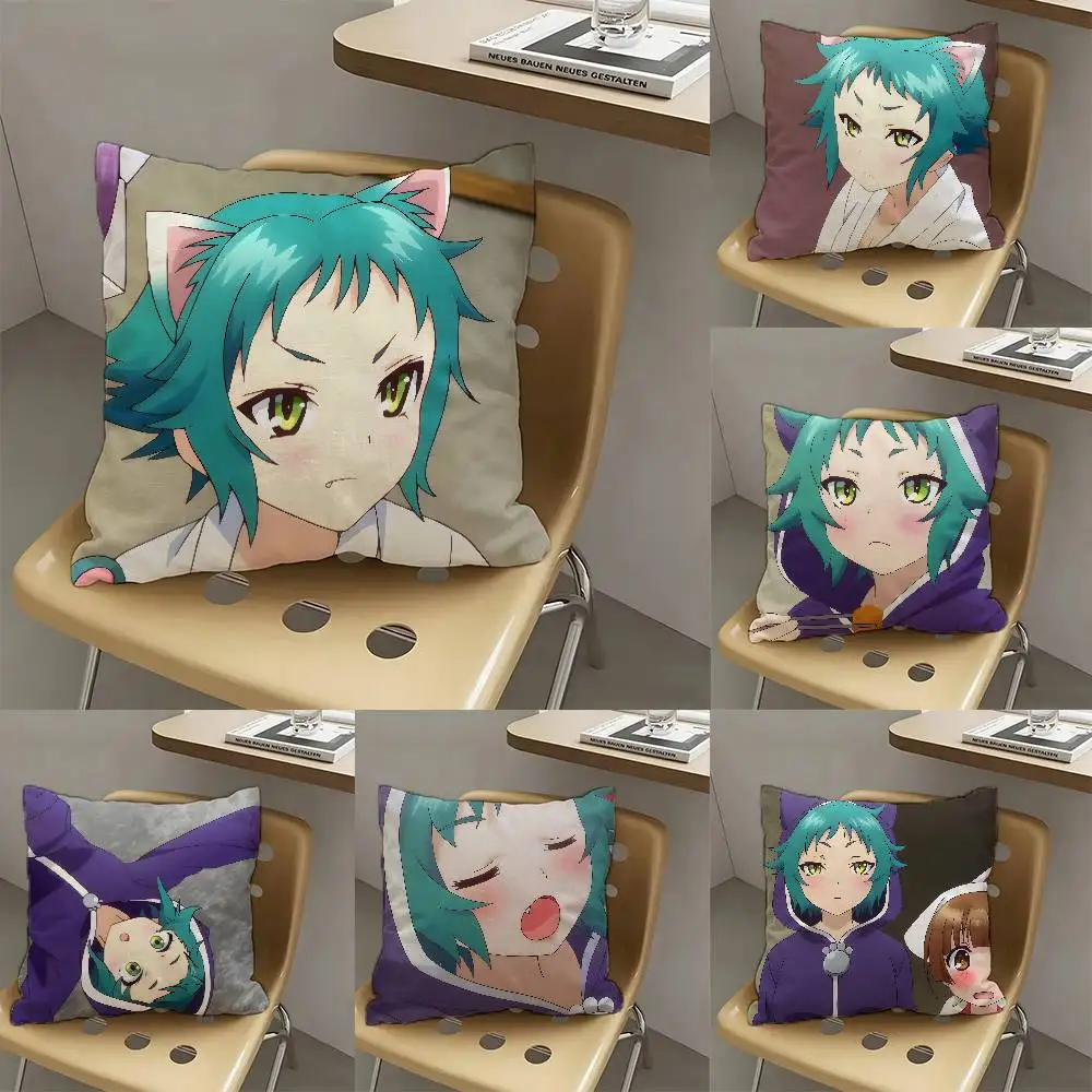 Yaya Fushiguro Anime Characters Pillow Case Fashion Square Pillowcase Bedroom Sofa Room Ins Decoration Leisure