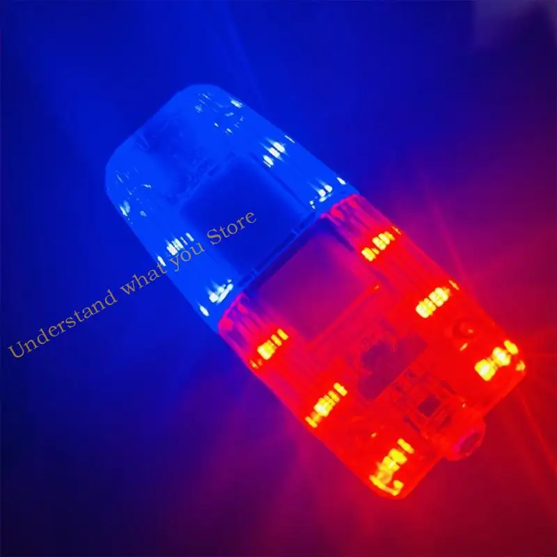 J60A مصباح تنبيه عالي الوضوح USB قابل لإعادة الشحن 4 وضع الإضاءة مقاوم للماء مشبك كتف خفيف للتخييم والتنزه