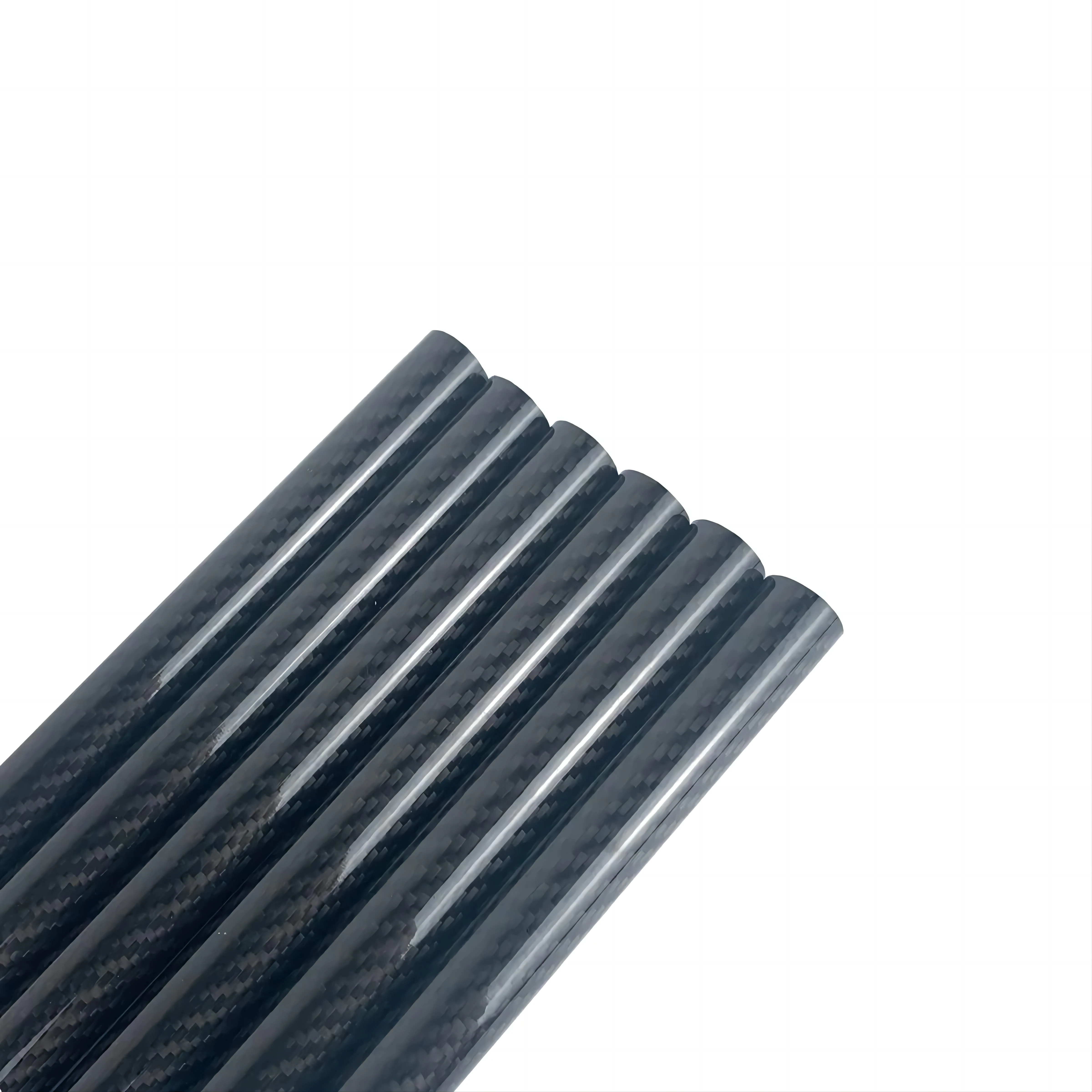 1Pc Glossy Twill Carbon Fiber Tube 3K Full Length 500mm Dia 5mm to 30mm Carbon Pipe RC Model Airplane Car or DIY Usage