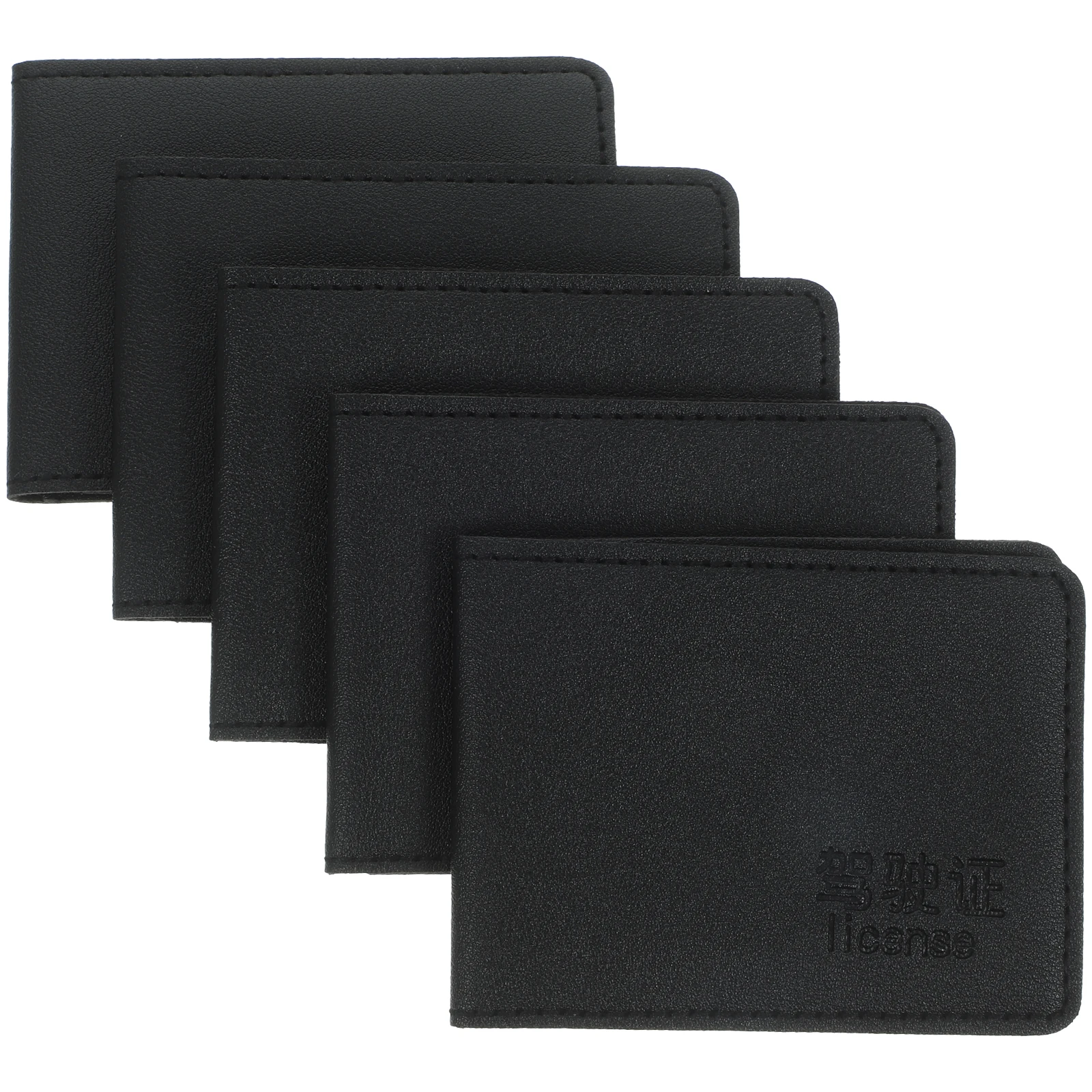 

5 Pcs Driver's Protective Cover Insurance Card Holder License Pu Lightweight Wallet Driving Pocket Id Credit for Women Front