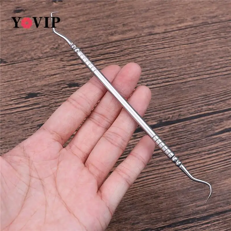 1pcs Stainless Steel Double Ends Dental Explorer Instrument Dentist Teeth Clean Hygiene Explorer Probe hook Pick Dental Tool