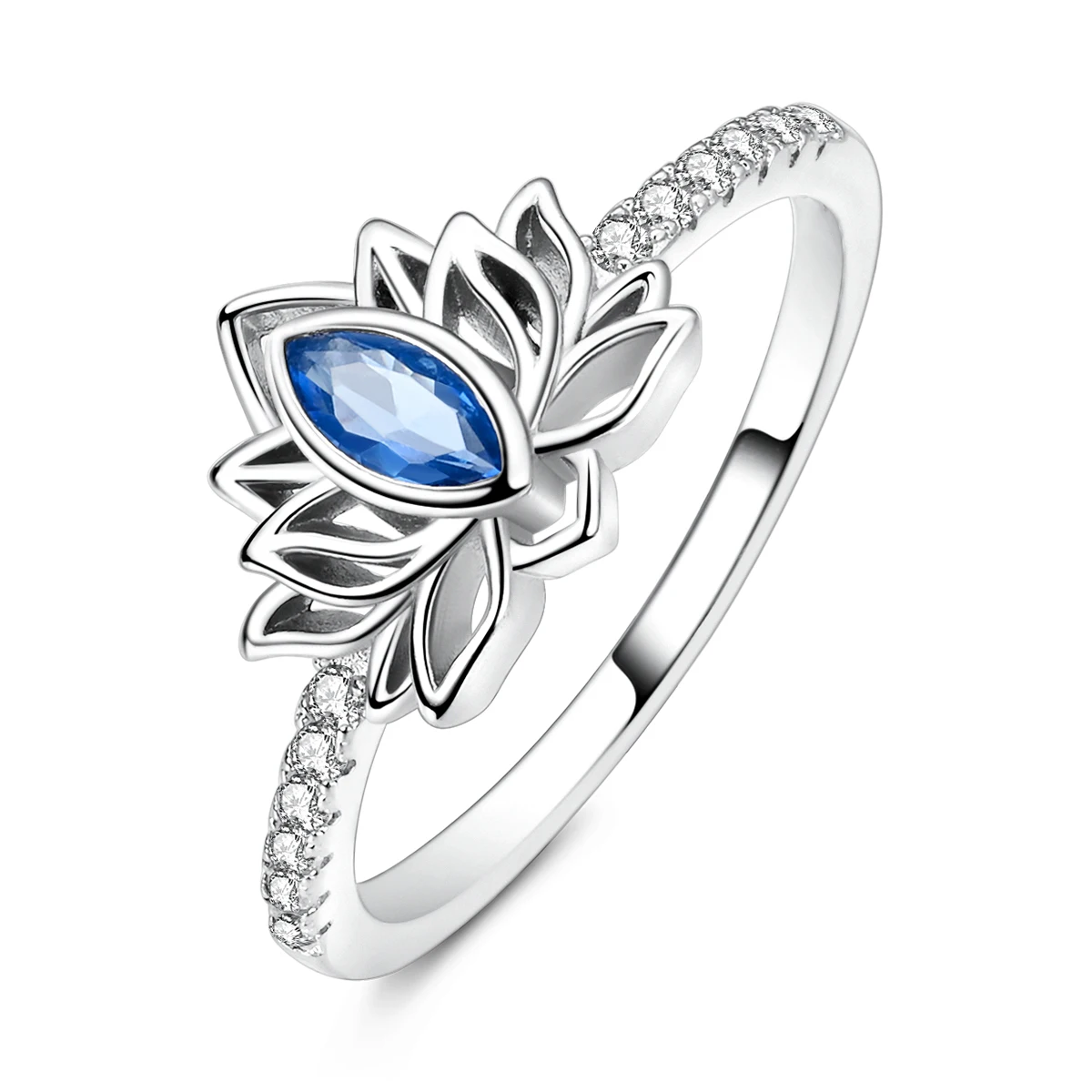 Women's 925 Sterling Silver Star Sun Butterfly Zircon Ring