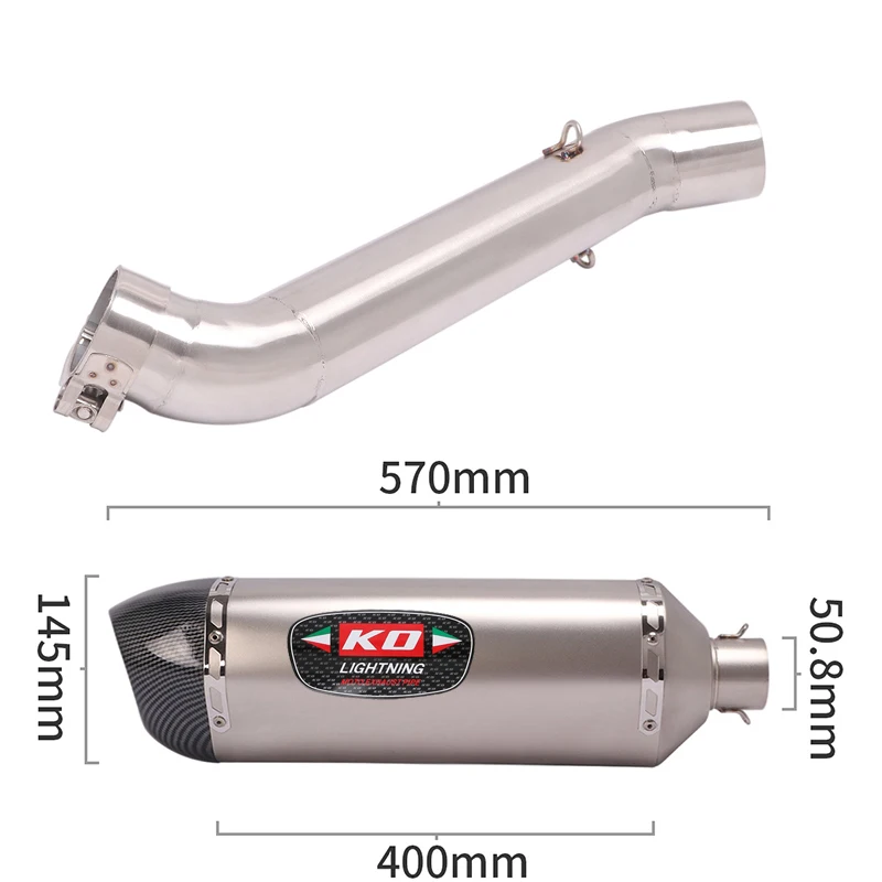 For HONDA VFR1200 2009 2010 2011 2012 2013 2014 2015 Motorcycle Stainless Mid Pipe Link Exhaust Muffler Silencer Tubes