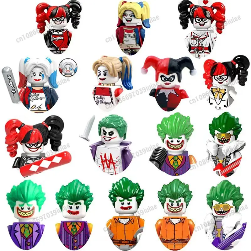 

HEROCROSS Clown Ivy Batman Harley Quinn Catwoman Robin Bricks Cartoon Character building block Birthday Present PG1543 PG056