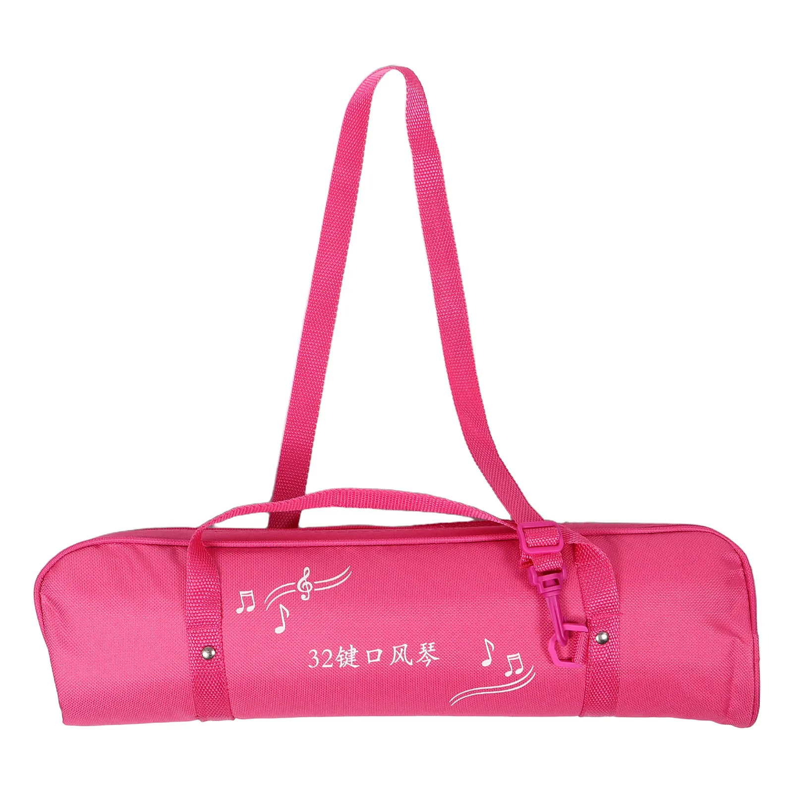 Melodica Case Soprano 32 Key Carrying Bag Air Piano Keyboard Scratchproof Waterproof Handle Music Instrument Storage Travel Pink - view 3