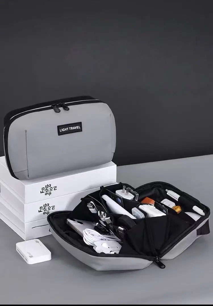 

New travel portable data cable mouse headphone power bank digital accessories storage bag