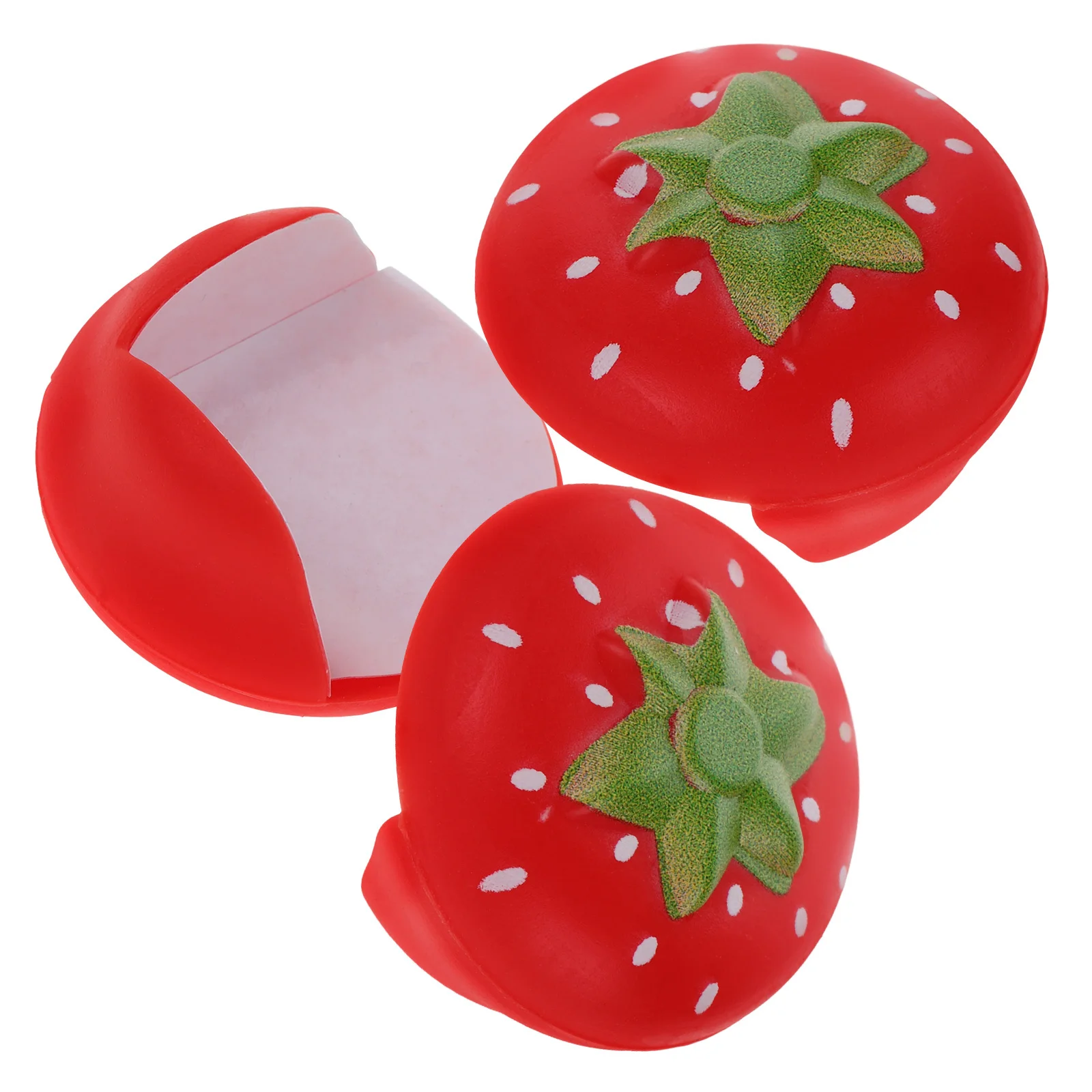 

3Pcs Strawberry Corner Protectors Baby Proofing Thick Silicone Furniture Guards No Tools Required Safe for Toddlers