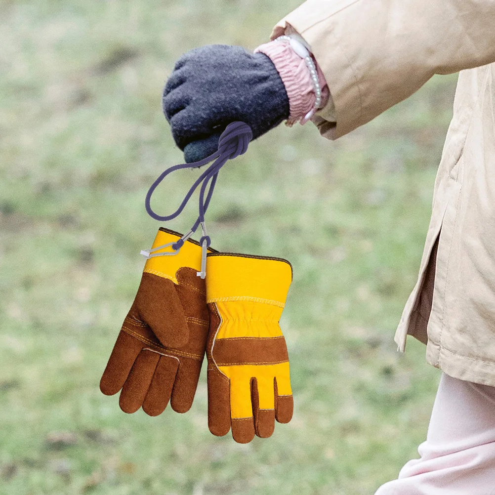 3Pcs Glove Strap Anti-Lost Rope Winter Gloves Holder Portable Multi-Function Mitten Clips Nylon Lanyard Gloves Rope