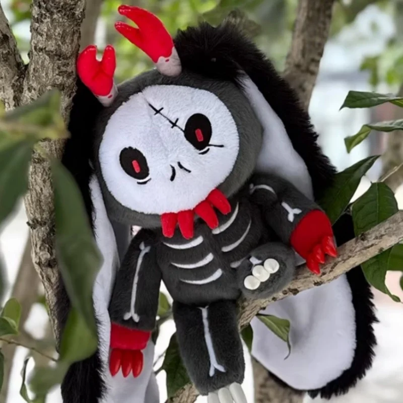 Plushie Dreadfuls Style Dark Demon Skeleton Plush Doll Creepy Cute Gothic Stuffed Toy For Halloween Room Decoration  For Gifts