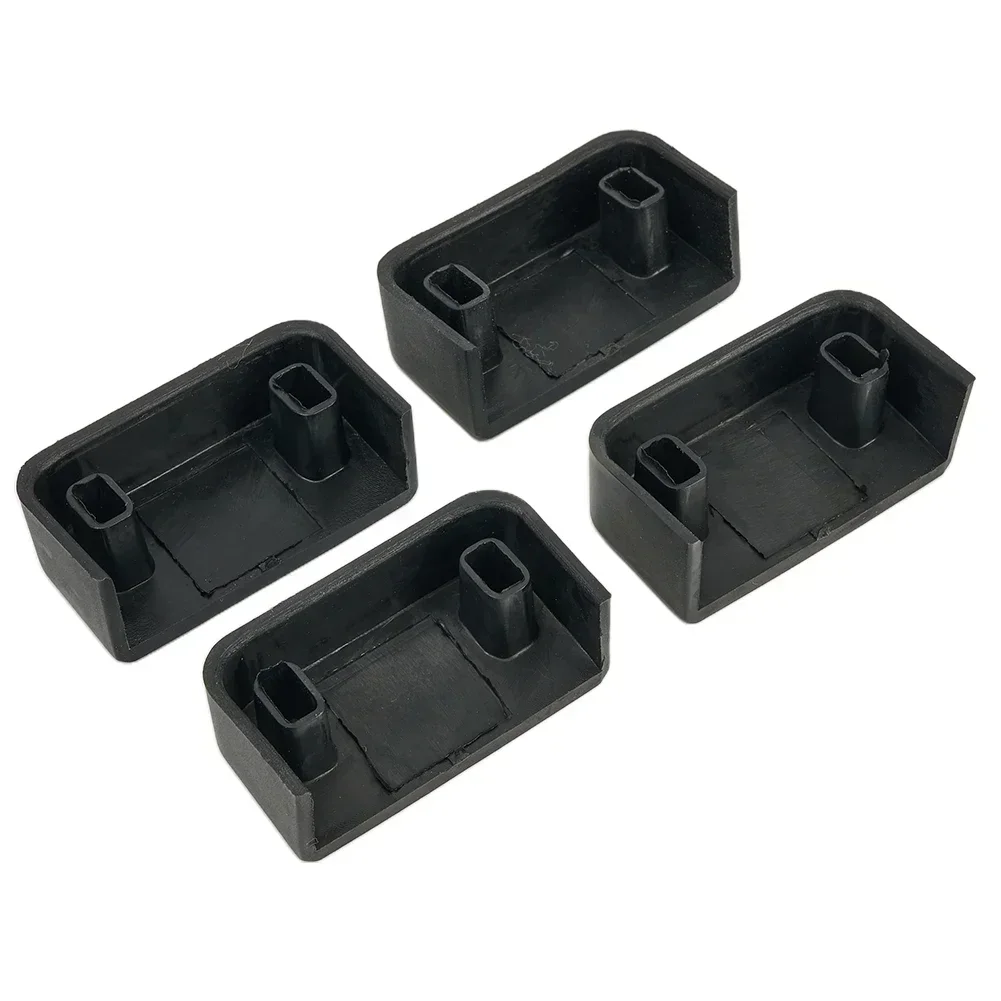 Parts Rail Anti-kick Rubber Plug 4 Pcs Accessories Black For Tesla-Model Y 3 Rear Seat Replacement Slide Brand New