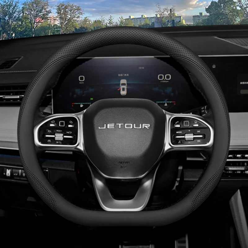Für Jetour Traveler Shanhai T2 X70 Plus Pro X90 Plus Universal Auto Lenkrad Abdeckung Schutz Shell Auto Zubehör Leder
