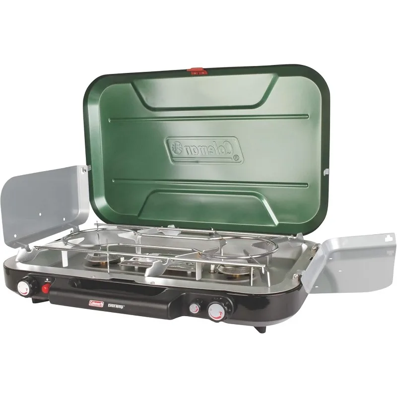 Coleman Classic 3-Burner Propane Camping Stove,Portable Camp Stove,3 Adjustable Burners&Push-Button Instant Ignition,28,000 BTUs