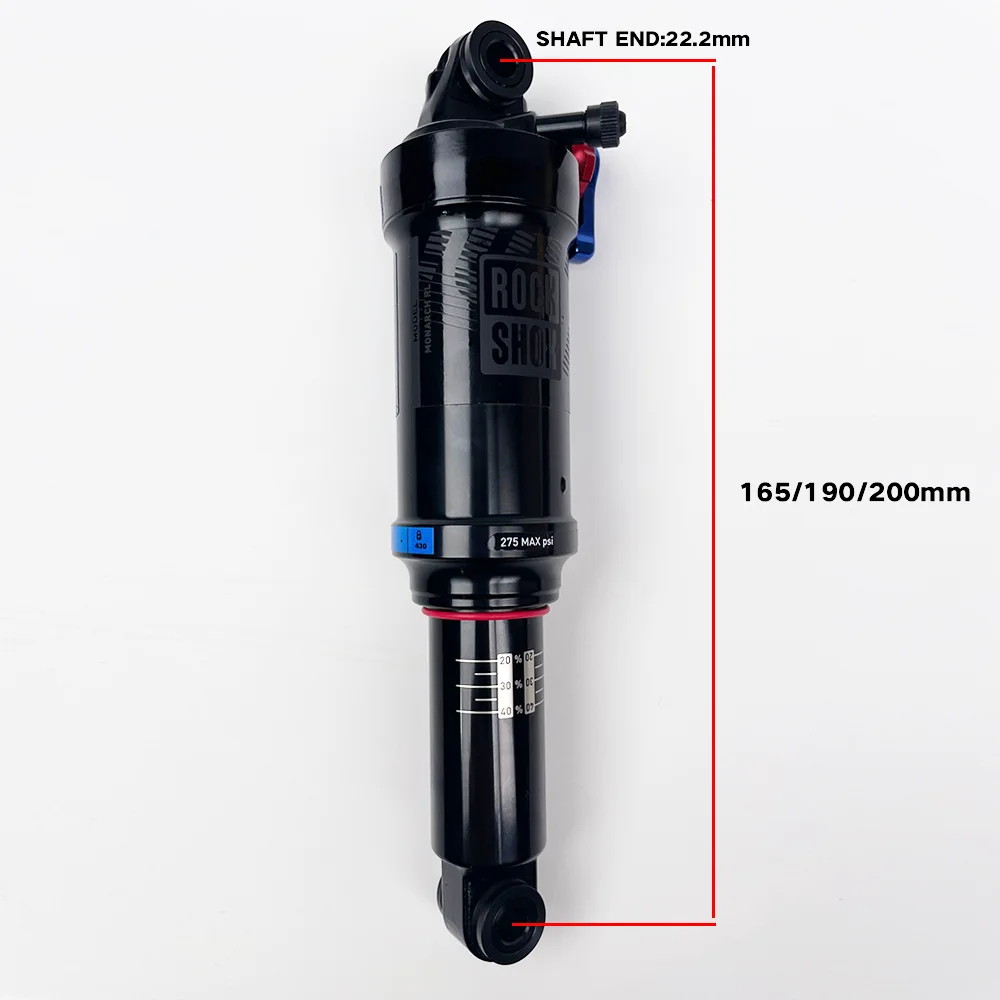 SRAM MTB ROCKSHOX MONARCH RL Solo Air 430 Lock-Out Rebound Adjustment 165mm 190mm 200mm Mountain Bicycle Cycling Bike Rear Shock